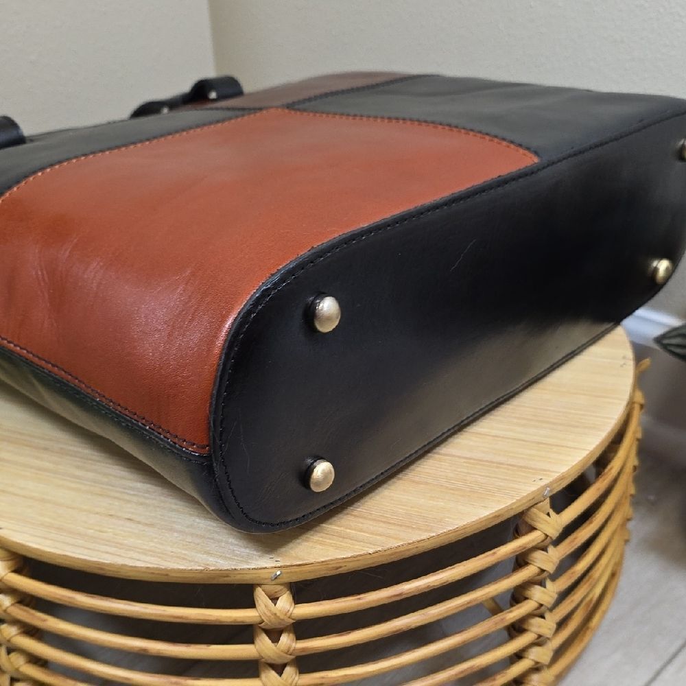 Patricia Nash Color Block Leather Tote – NEW WITH TAGS - Picture 5 of 15